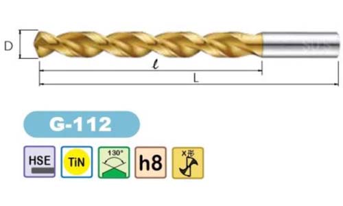 Hss Drills Conical Fluted Straight Shank Twist Drills G-112